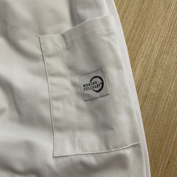 Mercer Culinary Chef Jacket White Unisex Trad Buttons Aug Escoffier Size 2X NEW - Picture 5 of 8